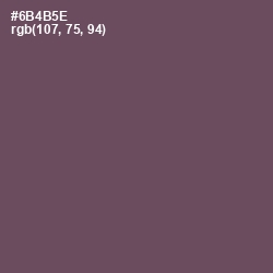 #6B4B5E - Eggplant Color Image