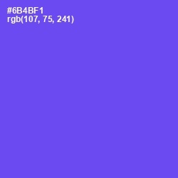 #6B4BF1 - Fuchsia Blue Color Image