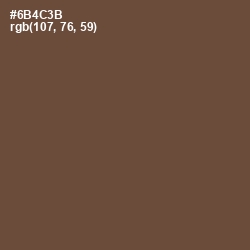 #6B4C3B - Shingle Fawn Color Image