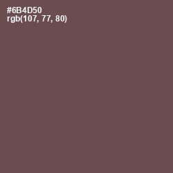 #6B4D50 - Eggplant Color Image
