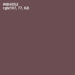 #6B4D52 - Eggplant Color Image