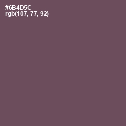 #6B4D5C - Eggplant Color Image