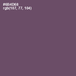 #6B4D68 - Salt Box Color Image