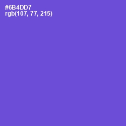 #6B4DD7 - Fuchsia Blue Color Image