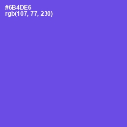 #6B4DE6 - Fuchsia Blue Color Image