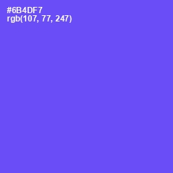 #6B4DF7 - Royal Blue Color Image