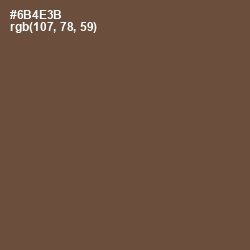 #6B4E3B - Shingle Fawn Color Image