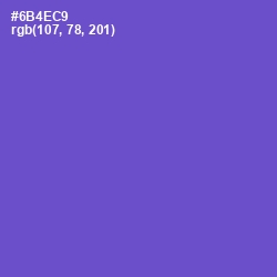 #6B4EC9 - Fuchsia Blue Color Image