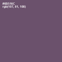 #6B516C - Salt Box Color Image