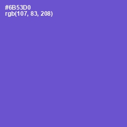 #6B53D0 - Fuchsia Blue Color Image