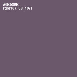 #6B586B - Salt Box Color Image