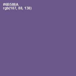#6B588A - Butterfly Bush Color Image
