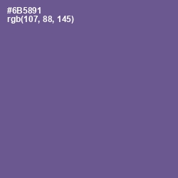 #6B5891 - Butterfly Bush Color Image