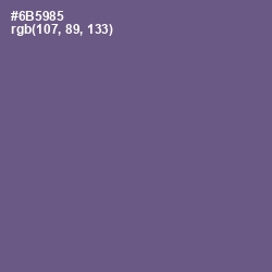 #6B5985 - Affair Color Image