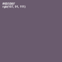 #6B5B6F - Salt Box Color Image