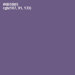 #6B5B85 - Affair Color Image