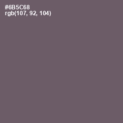 #6B5C68 - Salt Box Color Image