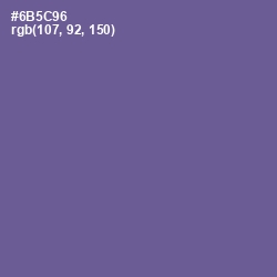 #6B5C96 - Butterfly Bush Color Image