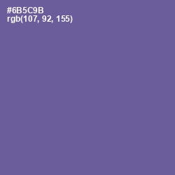 #6B5C9B - Butterfly Bush Color Image