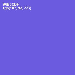 #6B5CDF - Fuchsia Blue Color Image