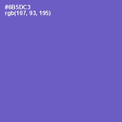 #6B5DC3 - Fuchsia Blue Color Image