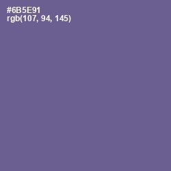 #6B5E91 - Butterfly Bush Color Image