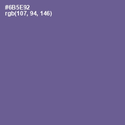 #6B5E92 - Butterfly Bush Color Image