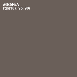 #6B5F5A - Pine Cone Color Image