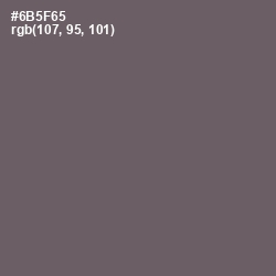 #6B5F65 - Scorpion Color Image