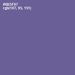 #6B5F97 - Butterfly Bush Color Image