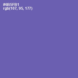 #6B5FB1 - Blue Violet Color Image