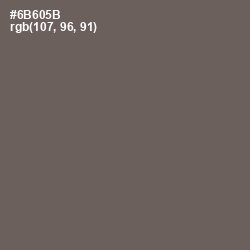 #6B605B - Soya Bean Color Image