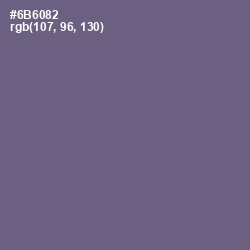 #6B6082 - Rum Color Image