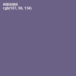 #6B6086 - Rum Color Image