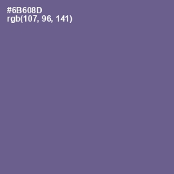 #6B608D - Rum Color Image