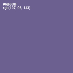 #6B608F - Rum Color Image