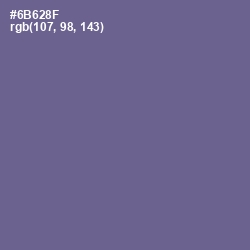 #6B628F - Rum Color Image