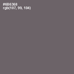 #6B6368 - Ironside Gray Color Image