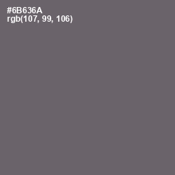 #6B636A - Ironside Gray Color Image