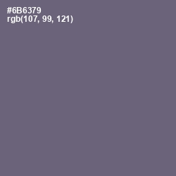 #6B6379 - Dolphin Color Image