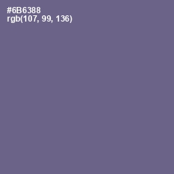 #6B6388 - Rum Color Image