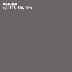 #6B6468 - Ironside Gray Color Image