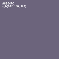 #6B647C - Dolphin Color Image