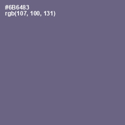 #6B6483 - Rum Color Image