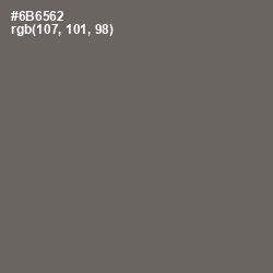 #6B6562 - Ironside Gray Color Image