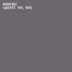 #6B656C - Dove Gray Color Image