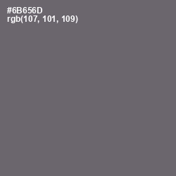 #6B656D - Dove Gray Color Image