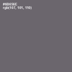 #6B656E - Dove Gray Color Image