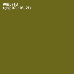 #6B671B - Olivetone Color Image