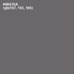 #6B676A - Dove Gray Color Image